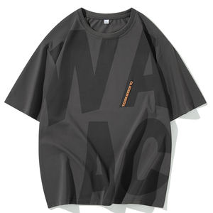 เสื้อยืดผู้ชายแขนสั้นย้อมสีฤดูร้อนหลวมระบายอากาศใส่ได้ทั้งชายและหญิง - Product Image 1