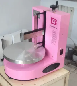 Automatische Ronde Verjaardagstaart Room Glazuur Verspreiden Decoreren Cakes Glazuur Coating Depositor Soepeler Machines Machine