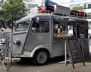 Camion Vintage Grigio per Catering con Vetrina Refrigerata per Martini e Ripiano per Nuggets di Pollo, Direttamente dalla Fabbrica per il Cyber Market - Product Image 4