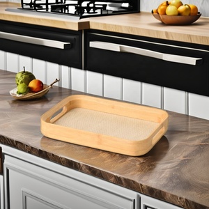 Wholesale Multi-Purpose Bamboo Tray Good quality Bamboo Serving Tray for wholesale export - Product Image 6