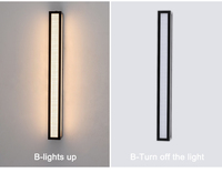 Lampe miroir carrée en verre à texture lin moderne, étanche IP44, avec driver LED IP67 pour la conception intérieure d'hôtels