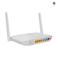 Best Seller 2.4G/5G WiFi Wireless ONT 6821M 4GE Gpon ONU dengan 2 Antena Peralatan Fiber Optik FTTH ONT