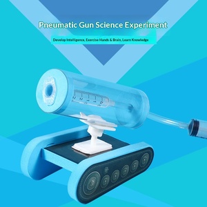 Canon à air pneumatique en plastique pour élèves du primaire, bricolage manuel, science et technologie, petit artisanat, <span class=keywords><strong>expérience</strong></span> scientifique - Product Image 1
