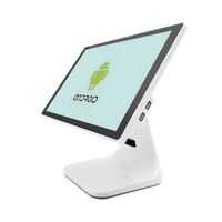 Terminal Punto de Venta de Pantalla Única de 15.6 Pulgadas con Windows 10, Caja Registradora Táctil con Impresora para Restaurante, Supermercado y Comercio Minorista