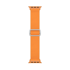 Nuevas Correas de Reloj de Nailon al por Mayor, Correa Deportiva Elástica Tejida con Diseño de Leopardo en Naranja para Apple Watch 10/9/8/7 SE Ultra 46mm 42mm - Product Image 2