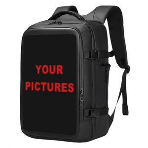 Mochila de Motocicleta Inteligente con Pantalla LED, Impermeable, para Hombre, Promocional - Product Image 1