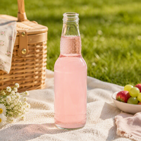 Vente Fabricant : Bouteilles en Verre Transparentes pour Jus, Sodas, Lait de Soja et Boissons – 300ml et 450ml