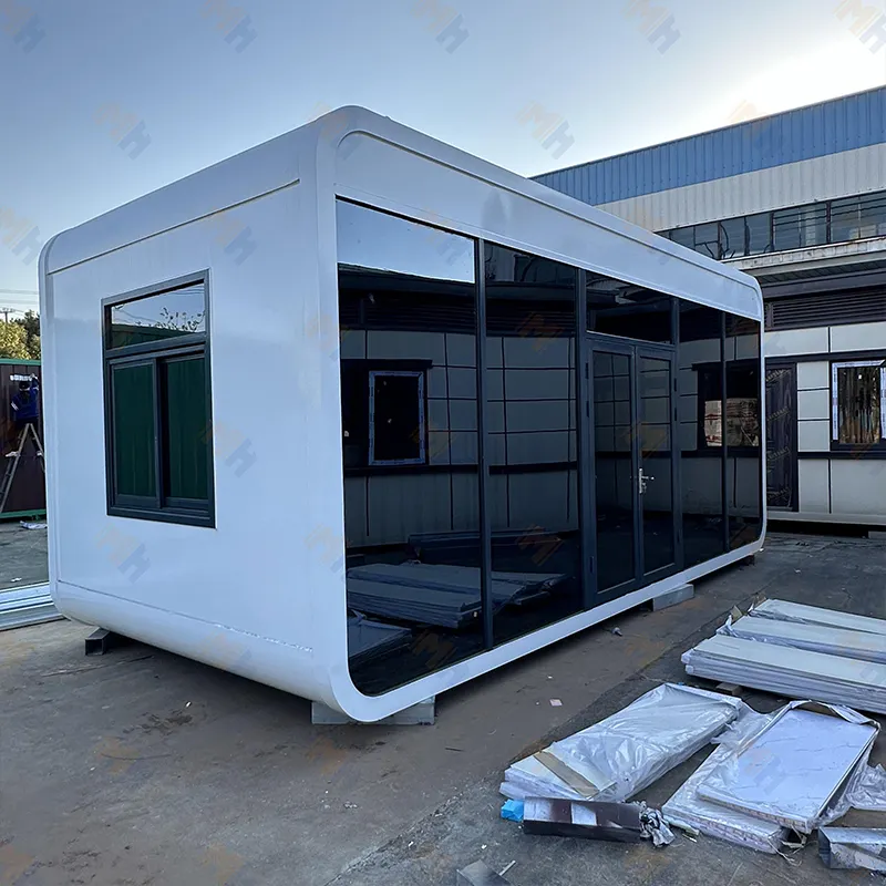 MH Casas de contenedores modulares modernas de lujo de alta calidad Casas de cápsulas prefabricadas Casas prefabricadas