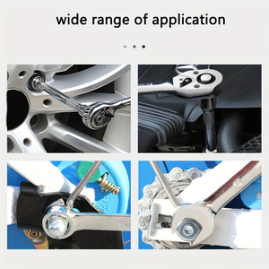 61-delige carbonstalen handgereedschapset met metrische ratel- en dopset voor autoreparaties, duurzame gereedschapset - Product Image 5