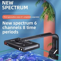 NUEVA Lámpara LED para Acuarios NooPsyche K7 Pro V4 de Alto Rendimiento con Control por WiFi a través de Aplicación, Espectro Completo para el Crecimiento de Corales, 100W