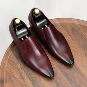 Chaussures plates décontractées et habillées pour hommes en cuir véritable respirant, légères, à enfiler, avec semelle extérieure en caoutchouc antidérapante - Product Image 2