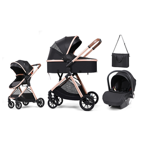 Passeggino 4-in-1 Purorigin all'Ingrosso, Telaio in Lega di Alluminio Pieghevole, <span class=keywords><strong>Carrozzina</strong></span> di Lusso a 4 Ruote per Neonati fino a 3 Anni - Product Image 2