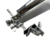Support de fixation personnalisé pour grosse caisse et cloche de vache avec pince de verrouillage antidérapante, support d'extension pour batterie, accessoires d'instruments de percussion