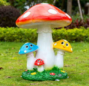 Ensemble de bagues animales en forme de champignons magiques - Sculptures en résine écologiques pour <span class=keywords><strong>jardin</strong></span> fantastique - Product Image 4