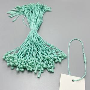 Meilleure vente d'usine recyclable en gros <span class=keywords><strong>vert</strong></span> menthe polyester sceau suspendu en plastique étiquette volante corde en plastique étiquette suspendue corde - Product Image 4