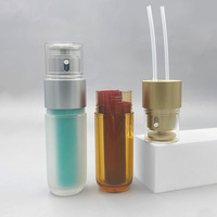 Flacon de luxe en plastique à double compartiment de haute qualité 50 ml Or Argent, Pompe Airless Double Tube pour Lotion et Crème Visage