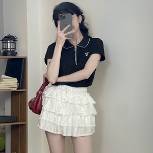 Camiseta de Manga Larga con Cuello en V para Mujer, Corte Ajustado, Verano, Botones, Mezcla de Algodón Natural, Ecológica, Estilo Coreano, Transpirable, Antiarrugas - Product Image 3