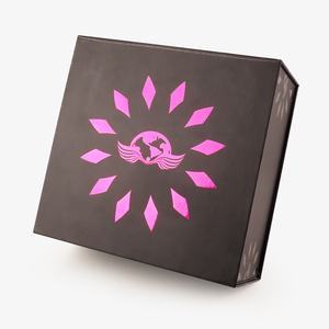 Caja de Embalaje Plegable con Forma de Libro Cuadrado Negro con Logotipo Personalizado del Fabricante, Bolsa de Envío - Product Image 2