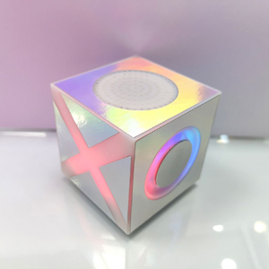 Phong cách mới không dây <span class=keywords><strong>Cube</strong></span> <span class=keywords><strong>Mini</strong></span> BT Bluetooth Loa LED đầy màu sắc ánh sáng hoạt động bass woofer Stereo Quà Tặng HIFI âm nhạc Loa hộp - Product Image 4