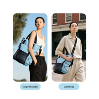 Tas Tote Gaya Amerika WEEYI Kapasitas Besar Bahan Nylon, Tahan Air, Multifungsi, Dapat Digunakan Sebagai Tas Selempang/Bahu, Cocok Untuk Laptop