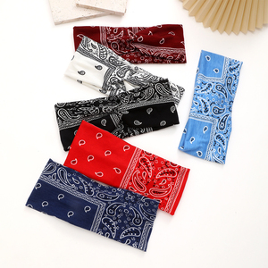 <span class=keywords><strong>Fascia</strong></span> <span class=keywords><strong>per</strong></span> <span class=keywords><strong>Capelli</strong></span> Larga Boho da Donna, <span class=keywords><strong>Fascia</strong></span> Elastica Paisley, Turbante Assorbente <span class=keywords><strong>per</strong></span> Yoga e Corsa, Accessori <span class=keywords><strong>per</strong></span> <span class=keywords><strong>Capelli</strong></span> - Product Image 2
