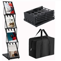 Support de brochure pliable avec sac de transport