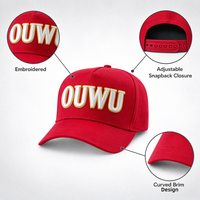 Casquette de baseball 5 panneaux brodée, style urbain, avec logo personnalisé, multicolore, fabrication OEM