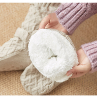 2023 nouveau hiver thermique floue pantoufle chaussettes sol chaud anti-dérapant polaire doublé Sherpa chaussettes d'intérieur
