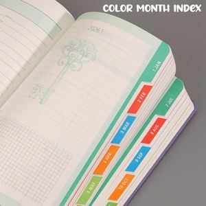 2026 English Version A5 Schedule One <b>Page</b> Plan <b>Per</b> <b>Day</b> Notepad Office <b>Diary</b> Efficiency Plan - Product Image 2