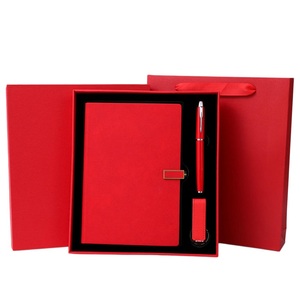 Ensemble <span class=keywords><strong>cadeau</strong></span> 3 en 1 pour la reconnaissance des employés, comprenant un carnet, un stylo et une clé USB, cadeaux de bienvenue pour les nouveaux employés et cadeaux d'entreprise - Product Image 1