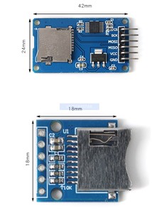 <strong>Micro</strong> mini <strong>Sd</strong> <strong>Card</strong> Module Tf <strong>Card</strong> <strong>Reader</strong> writer SPI interface with level conversion chip M - Product Image 3