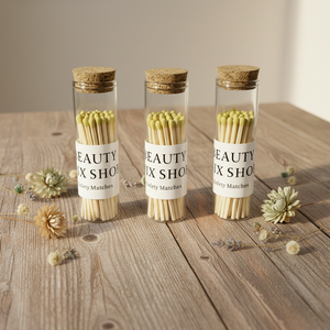 Candela Aromaterapica INS con Fiammiferi Lunghi 10cm in Bottiglia di Vetro Vintage Creativa - Product Image 3