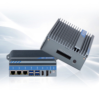 Linux/win 10 11 Din Rail PC sans ventilateur industriel Mini Pc Box ordinateur intégré pour le médical ou le transport