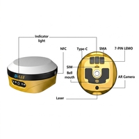 Récepteur GNSS de haute précision A&I Laser AR avec Ntrip IMU 4G, RTK visuel, GPS Laser GNSS RTK Base et Rover pour les travaux de topographie de construction