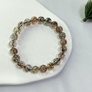 Pulsera de Piedra Natural con Cuentas de Vidrio Coloridas, Protección EMF, Servicio de Empaquetado de Productos con Logotipo Personalizado Profesional - Product Image 2