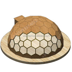 Colore in legno e vetro <span class=keywords><strong>tenda</strong></span> a cupola di lusso all'aperto <span class=keywords><strong>tenda</strong></span> Glamping con bagno - Product Image 5
