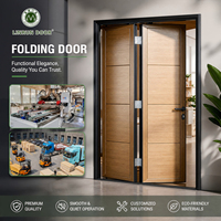 Porte intérieure en bois à pliage moderne, livraison directe d'usine, pour rénovation de maison, couleur et dimensions personnalisées