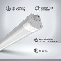 Lumière LED Tri-Proof 150cm 5ft 60W 7200lm SMD2835 Haute Luminosité IP67 Étanche 3000K 4000K 5000K 6000K Éclairage pour Lavage de Voitures et Supermarchés