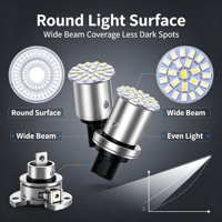 3014-22SMD LED Autolampe 6000K Weiß 12V Rückfahrlicht Seitenmarkierung Rückpositionsleuchte