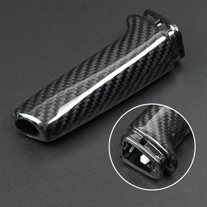 Poignées de <span class=keywords><strong>frein</strong></span> à <span class=keywords><strong>main</strong></span> en Fiber de carbone Shasha couverture <span class=keywords><strong>garniture</strong></span> décorative intérieure de voiture pour BMW E46 E90 E92 F30 F32 F80 - Product Image 4