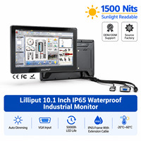 Moniteur industriel Lilliput 10,1 pouces IP65 étanche, 1500 nits, écran tactile lisible en plein soleil pour kiosque extérieur