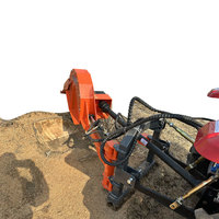 Accessoires de tracteur Broyeur de souche Machine Rg24s Pto Stump Rabot Gra Forestal Gra Tracteur 3 Punto Broyeur Tracteur Foresterie