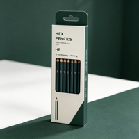 Boîte d'emballage personnalisée en papier d'art imperméable pour surligneurs avec fenêtre de présentation et trou de suspension