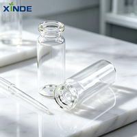 Flacons en verre médical transparents XINDE, flacons en verre pharmaceutique vides pour injection