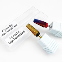 Meilleures ventes : Fraise à ongles en carbure 16 mm, à pointe plate conique, pour le retrait de gel, compatible perceuses électriques, accessoires de manucure
