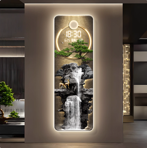 Hot Bán LED Đồng Hồ Điện Tử Pha Lê Treo Đồng Hồ Treo Tường Thực Tế Trang Trí Nội Thất Cung Cấp Cho Phòng Khách Nghệ Thuật Phong Cách Điện - Product Image 1