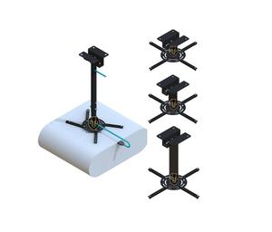 Factory Heavy-Duty 360 Degree Swivel Tilt Flexible Removable Metal LCD <b>TV</b> <b>Ceiling</b> <b>Mount</b> - Product Image 4