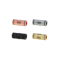 Perles pour la fabrication de bijoux DIY, 50 pièces, breloques cylindriques pour colliers et bracelets, DIY, vente en gros