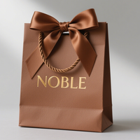 Customizable Luxury Brown White Kraft Paper Shopping Bags with Logo for Shoe Clothes Cosmetics Bolsa De Regalo De Papel Kraft