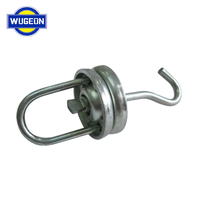 Crochet de suspension pivotant en acier haute résistance Wugeon, plaqué zinc nickel et oxyde noir, pour usage industriel et automobile